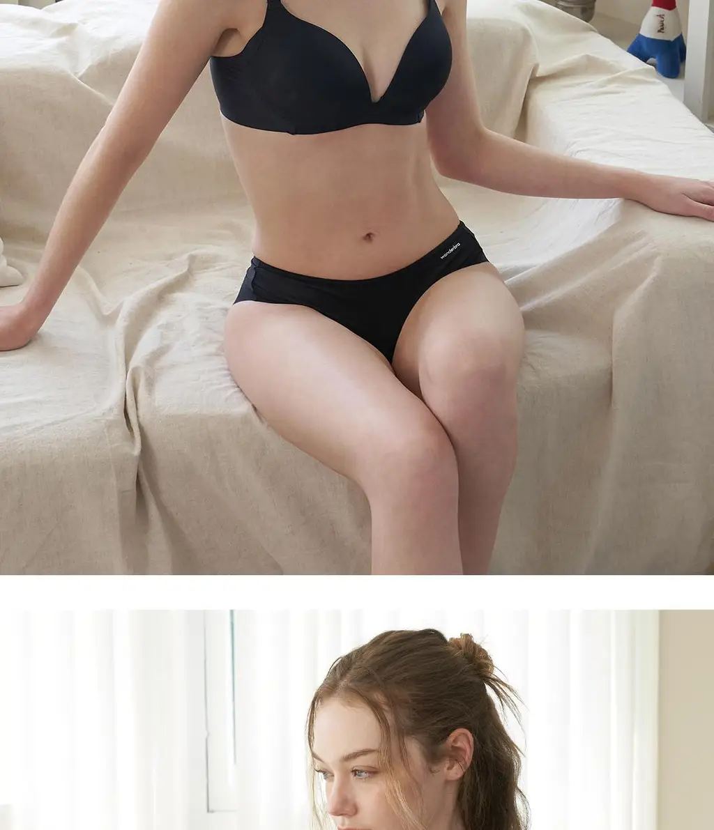 [Wonderbra] 퓨징 볼륨 노와이어 브라팬티 2종세트 블랙 WBW5N23_T 상세페이지 17